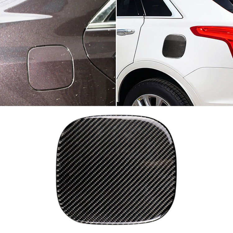 Car Carbon Fiber Fuel Tank Cap Decorative Sticker for Cadillac XT5 2016-2017 by buy2fix