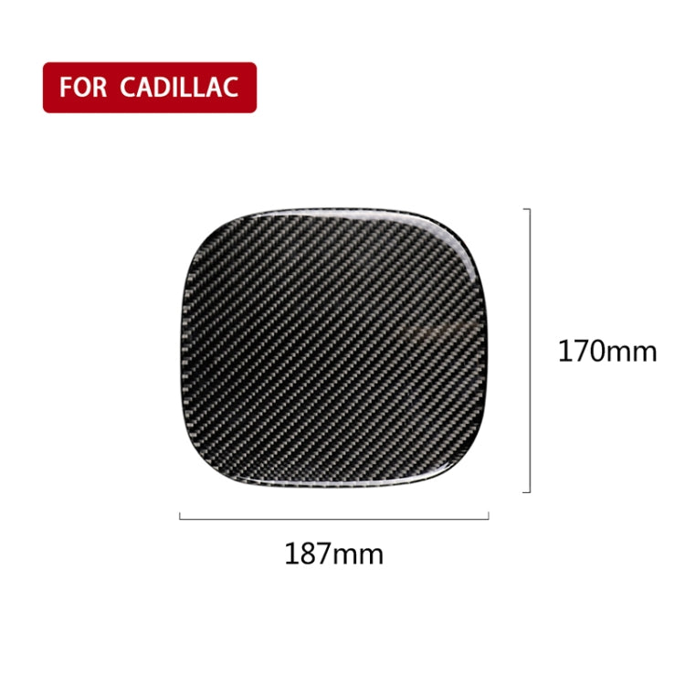Car Carbon Fiber Fuel Tank Cap Decorative Sticker for Cadillac XT5 2016-2017 by buy2fix