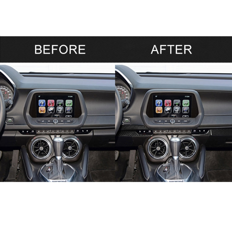 5 in 1 Car Carbon Fiber Central Console Decorative Sticker for Chevrolet Camaro 2017-2019, Left Drive by buy2fix