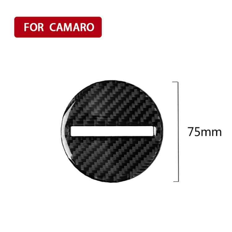 Car Carbon Fiber Steering Wheel Logo Decorative Sticker for Chevrolet Camaro 2017-2019 by buy2fix
