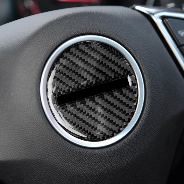 Car Carbon Fiber Steering Wheel Logo Decorative Sticker for Chevrolet Camaro 2017-2019 by buy2fix