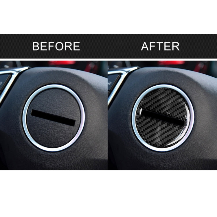 Car Carbon Fiber Steering Wheel Logo Decorative Sticker for Chevrolet Camaro 2017-2019 by buy2fix