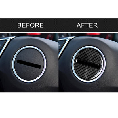Car Carbon Fiber Steering Wheel Logo Decorative Sticker for Chevrolet Camaro 2017-2019 by buy2fix