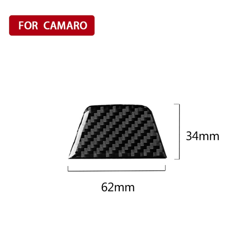 Car Carbon Fiber Below Steering Wheel Decorative Sticker for Chevrolet Camaro 2017-2019 by buy2fix