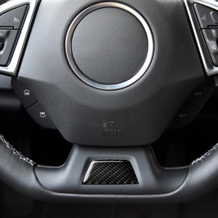 Car Carbon Fiber Below Steering Wheel Decorative Sticker for Chevrolet Camaro 2017-2019 by buy2fix