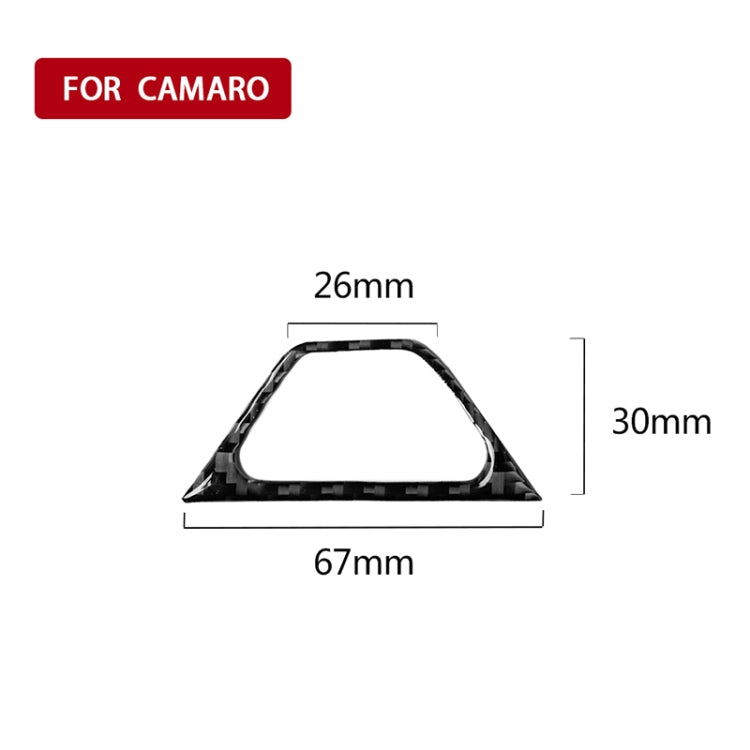 Car Carbon Fiber Warning Light Decorative Sticker for Chevrolet Camaro 2017-2019 by buy2fix