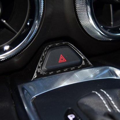 Car Carbon Fiber Warning Light Decorative Sticker for Chevrolet Camaro 2017-2019 by buy2fix