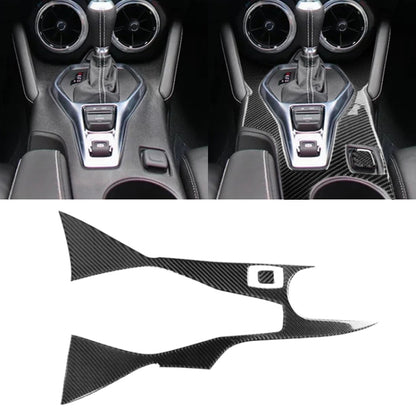 2 in 1 Car Carbon Fiber Central Control Gear Outer Frame Decorative Sticker for Chevrolet Camaro 2017-2019 by buy2fix