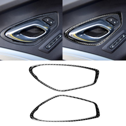 2 PCS Car Carbon Fiber Door Inner Handle Panel Decorative Sticker for Chevrolet Camaro 2017-2019 by buy2fix