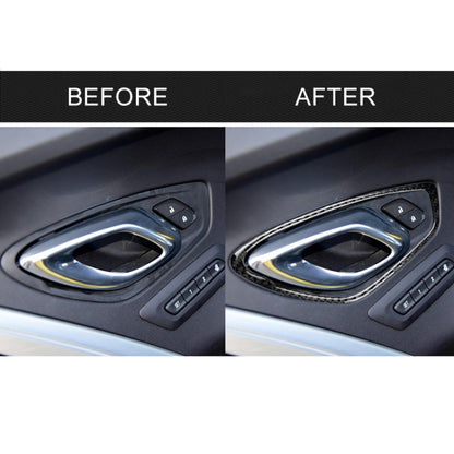 2 PCS Car Carbon Fiber Door Inner Handle Panel Decorative Sticker for Chevrolet Camaro 2017-2019 by buy2fix