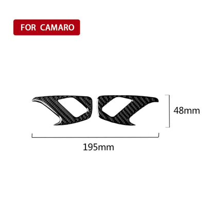 2 PCS Car Carbon Fiber Inner Door Lock Decorative Sticker for Chevrolet Camaro 2017-2019 by buy2fix