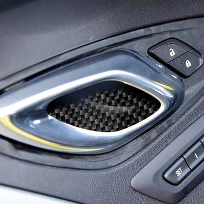 Car Carbon Fiber Door Inner Handle Wrist Panel Decorative Sticker for Chevrolet Camaro 2017-2019 by buy2fix