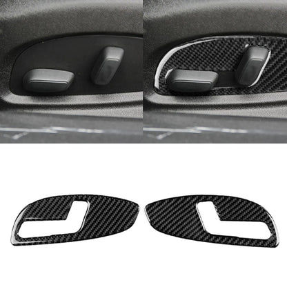 2 PCS Car Carbon Fiber Seat Adjustment Panel Decorative Sticker for Chevrolet Camaro 2017-2019 by buy2fix