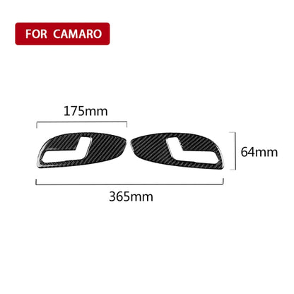 2 PCS Car Carbon Fiber Seat Adjustment Panel Decorative Sticker for Chevrolet Camaro 2017-2019 by buy2fix