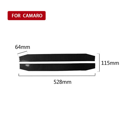 2 PCS Car Carbon Fiber Welcome Pedal Decorative Sticker for Chevrolet Camaro 2017-2019 by buy2fix