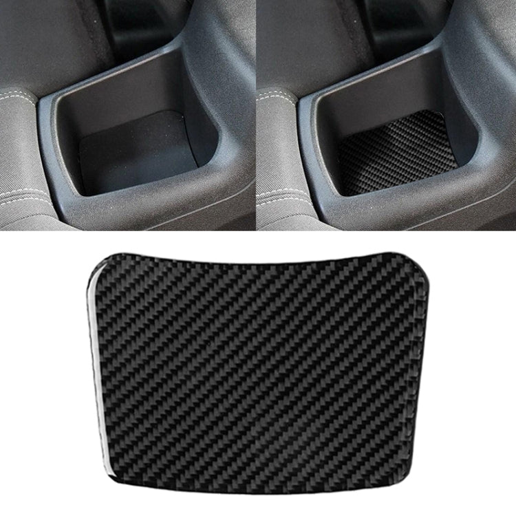 Car Carbon Fiber Rear Seat Storage Box Decorative Sticker for Chevrolet Camaro 2016 by buy2fix