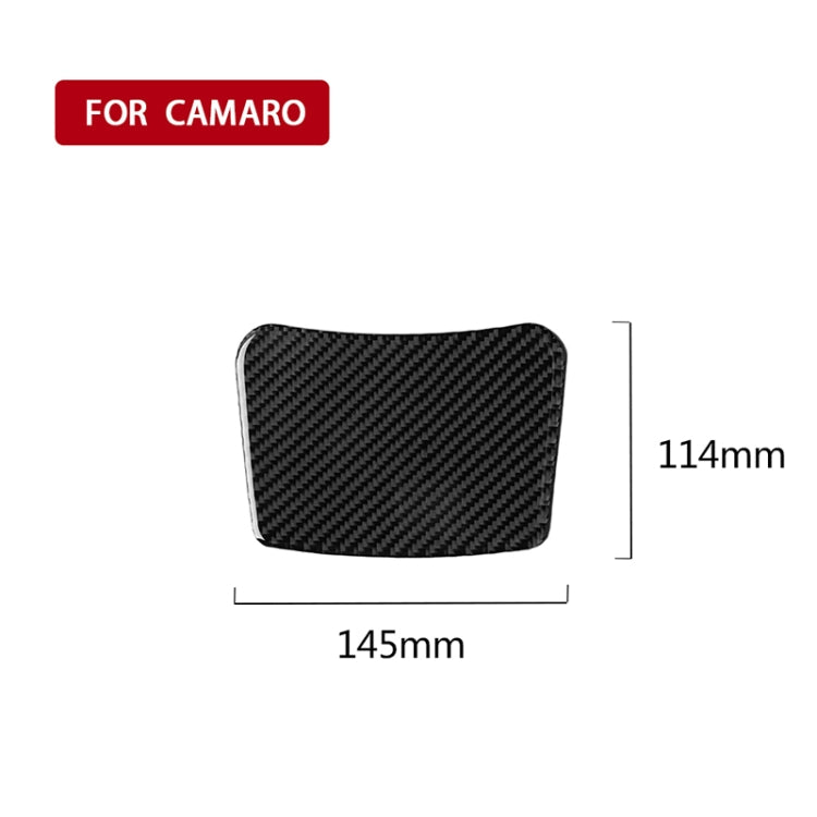 Car Carbon Fiber Rear Seat Storage Box Decorative Sticker for Chevrolet Camaro 2016 by buy2fix