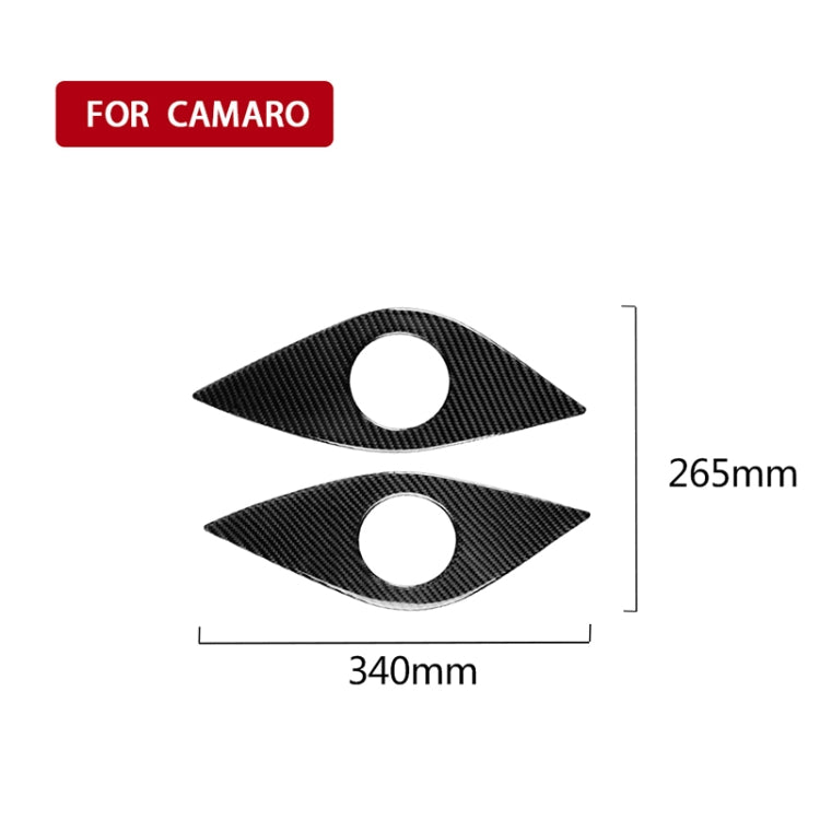 2 PCS Car Carbon Fiber Rear Horn Decorative Sticker for Chevrolet Camaro 2017-2019 by buy2fix