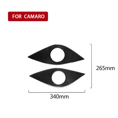 2 PCS Car Carbon Fiber Rear Horn Decorative Sticker for Chevrolet Camaro 2017-2019 by buy2fix