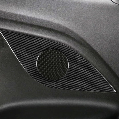 2 PCS Car Carbon Fiber Rear Horn Decorative Sticker for Chevrolet Camaro 2017-2019 by buy2fix