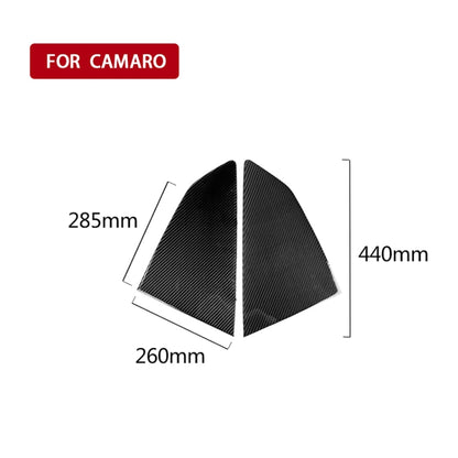 2 PCS Car Carbon Fiber Shutter Decorative Sticker for Chevrolet Camaro 2017-2019 by buy2fix