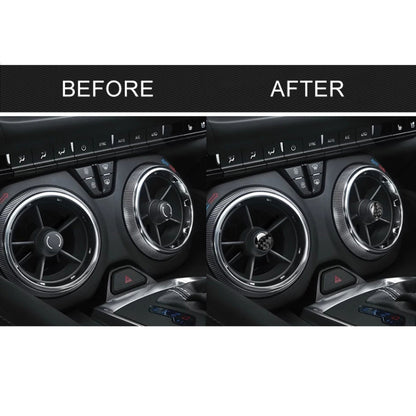 4 PCS Car Carbon Fiber Air Outlet Decorative Sticker for Chevrolet Camaro 2017-2019 - Car Interior Mouldings by buy2fix | Online Shopping UK | buy2fix