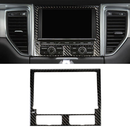 Carbon Fiber Car Navigation Panel Decorative Sticker for Porsche Macan by buy2fix