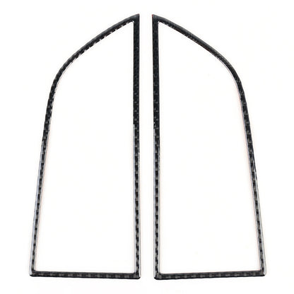 2 PCS Carbon Fiber Car Instrument Air Outlet Panel Decorative Sticker for Porsche Macan by buy2fix