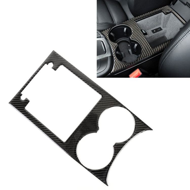 Carbon Fiber Car Water Cup Panel Decorative Sticker for Porsche Macan by buy2fix