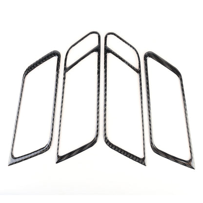 4 PCS Carbon Fiber Car Door Handle Frame Decorative Sticker for Porsche Macan - Car Interior Mouldings by buy2fix | Online Shopping UK | buy2fix