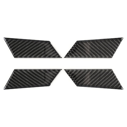 4 PCS Carbon Fiber Car Inner Door Bowl Decorative Sticker for Porsche Macan - Car Interior Mouldings by buy2fix | Online Shopping UK | buy2fix