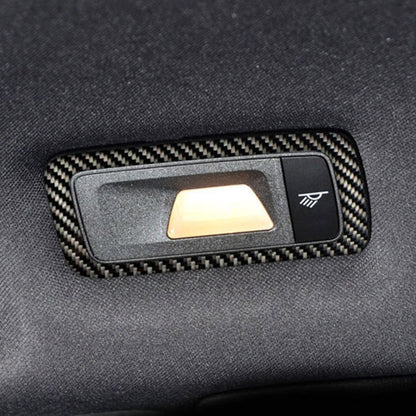 2 PCS Carbon Fiber Car Rear Dome Light Panel Decorative Sticker for Porsche Macan by buy2fix