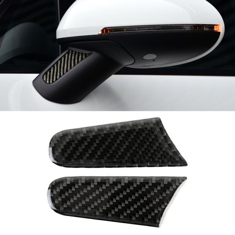 2 PCS Carbon Fiber Car Rearview Mirror Decorative Sticker for Porsche Macan by buy2fix