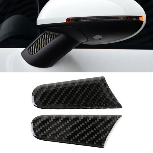 2 PCS Carbon Fiber Car Rearview Mirror Decorative Sticker for Porsche Macan by buy2fix