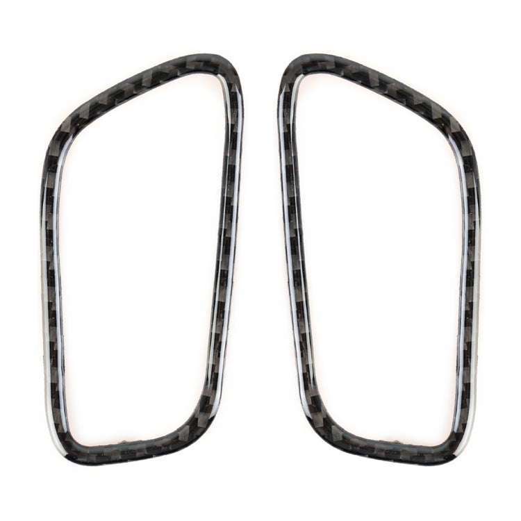 2 PCS Carbon Fiber Car Left and Right Air Outlet Panel Decorative Sticker for Porsche Macan by buy2fix