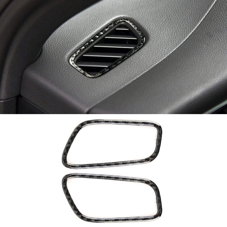 2 PCS Carbon Fiber Car Left and Right Air Outlet Panel Decorative Sticker for Porsche Macan by buy2fix