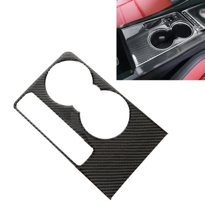 A Style Carbon Fiber Car Water Cup Decorative Sticker for Jaguar F-PACE 2016-2020 by buy2fix