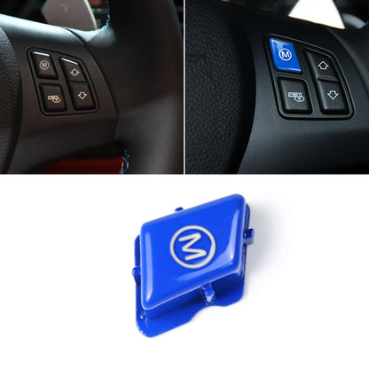 Wheel M Fashion Button Switch Trim Cover for BMW 3 series E90 E92 E93 M3 2007-2013(Blue) by buy2fix