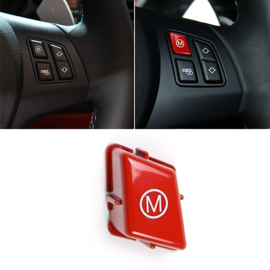 Wheel M Fashion Button Switch Trim Cover for BMW 3 series E90 E92 E93 M3 2007-2013(Red) by buy2fix