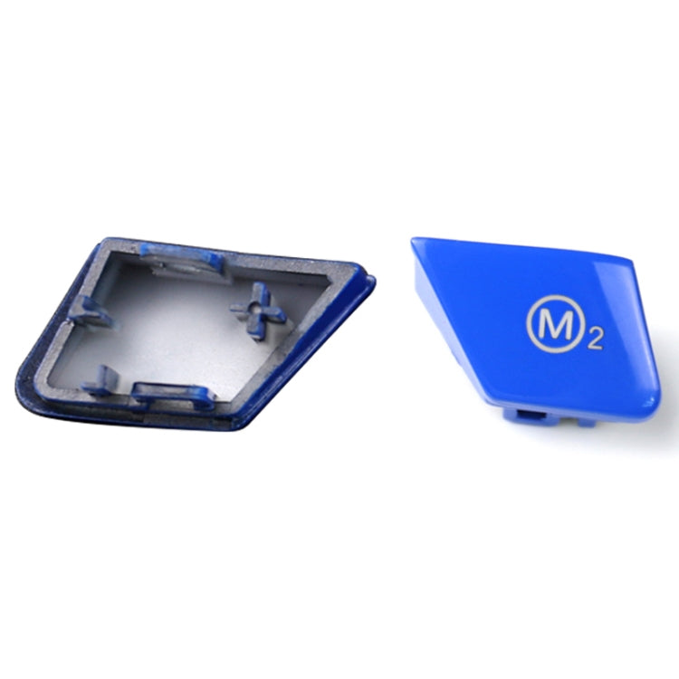 Sports Steering Wheel M1+M2 Fashion Button Switch Trim Cover for BMW F30 F34 F15 F16 2014-2018(Blue) by buy2fix