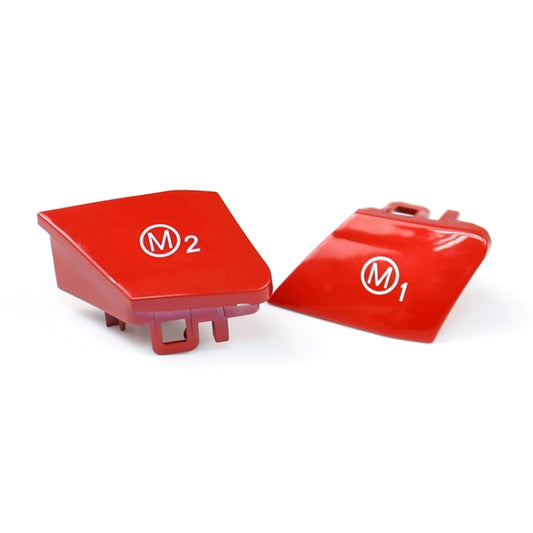 Sports Steering Wheel M1+M2 Fashion Button Switch Trim Cover for BMW F30 F34 F15 F16 2014-2018(Red) by buy2fix