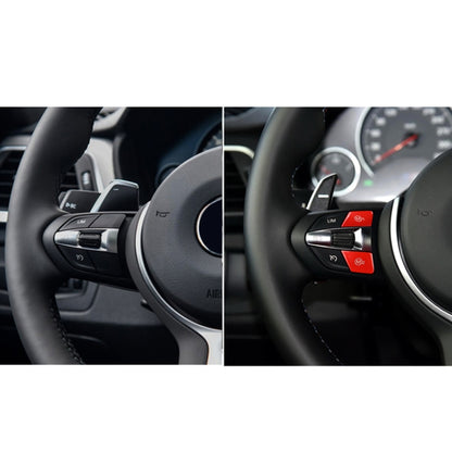 Sports Steering Wheel M1+M2 Fashion Button Switch Trim Cover for BMW F30 F34 F15 F16 2014-2018(Red) by buy2fix