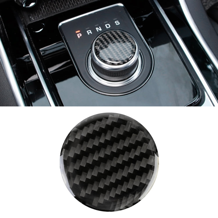 Carbon Fiber Car Gear Decorative Sticker for Jaguar F-PACE 2016-2020 by buy2fix