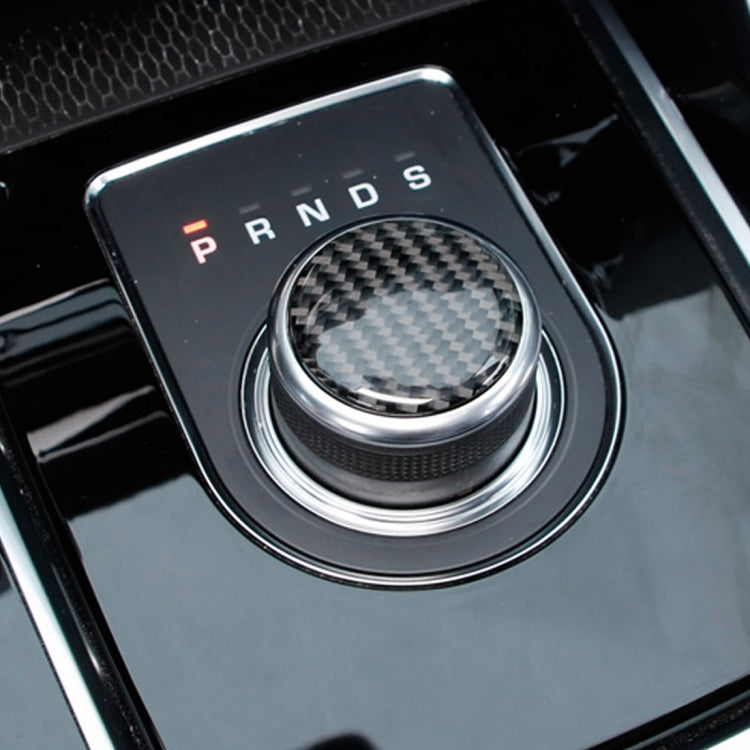 Carbon Fiber Car Gear Decorative Sticker for Jaguar F-PACE 2016-2020 by buy2fix