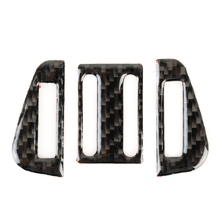 Carbon Fiber Car Air Outlet Decorative Sticker for Jaguar F-PACE 2016-2020 by buy2fix