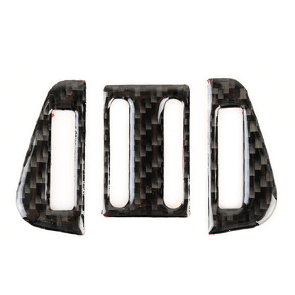 Carbon Fiber Car Air Outlet Decorative Sticker for Jaguar F-PACE 2016-2020 by buy2fix