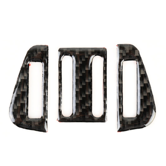 Carbon Fiber Car Air Outlet Decorative Sticker for Jaguar F-PACE 2016-2020 by buy2fix