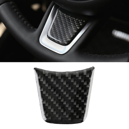 Carbon Fiber Car Steering Wheel Decorative Sticker for Jaguar F-PACE 2016-2020 by buy2fix