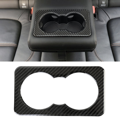 Carbon Fiber Car Rear Water Cup Frame Decorative Sticker for Jaguar F-PACE 2016-2020 by buy2fix