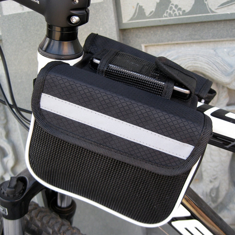 Bicycle Phone Bags Mountain Road Bike Front Head Bag Saddle Bag (Black) by buy2fix